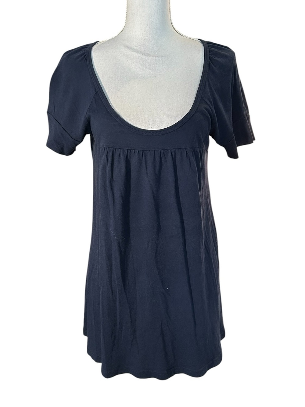 C&C California Navy Scoop Neck Short Sleeve Tunic